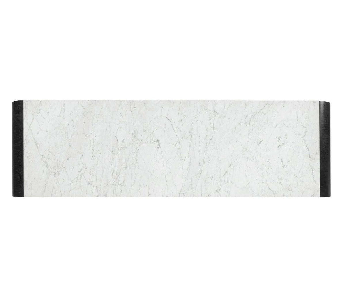 Jonathan Charles Curved Sideboard in Ebonised Oak.