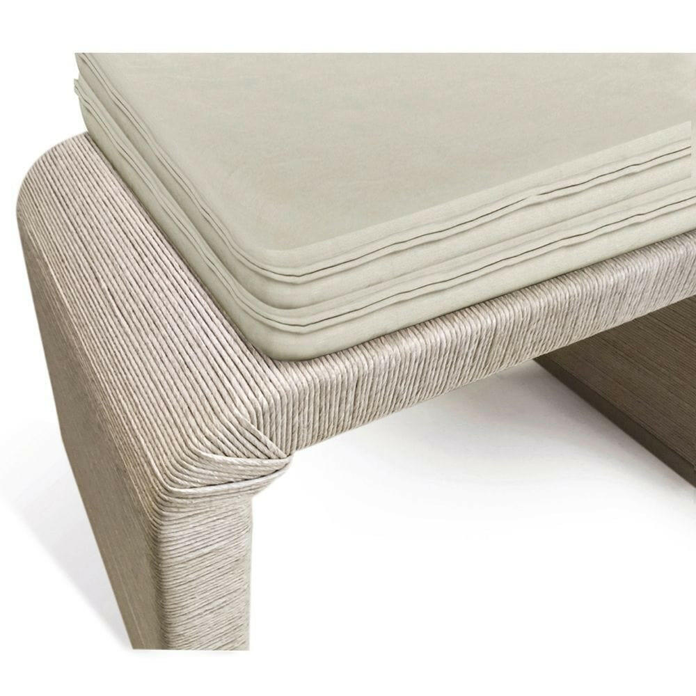 Jonathan Charles Danish Stool with Cushion.