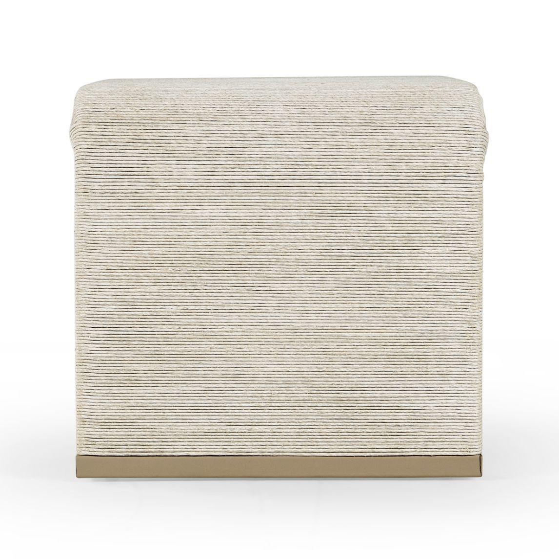 Jonathan Charles Danish Stool with Cushion.