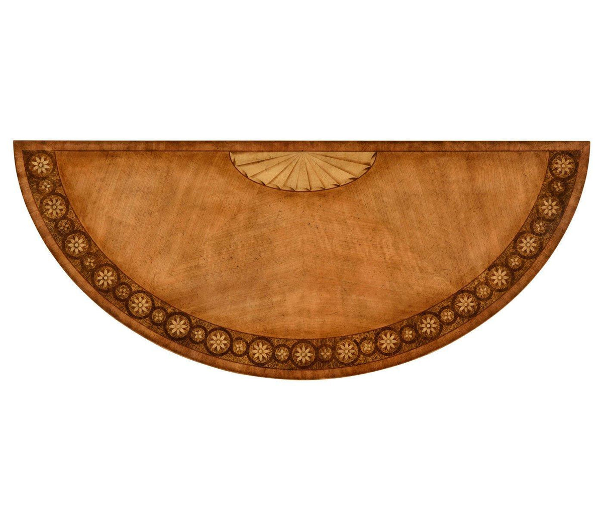 Jonathan Charles Demilune Console Table Adam Style Gilded.