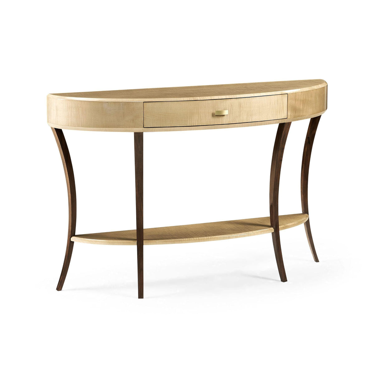 Jonathan Charles Demilune Console Table Art Deco Large.