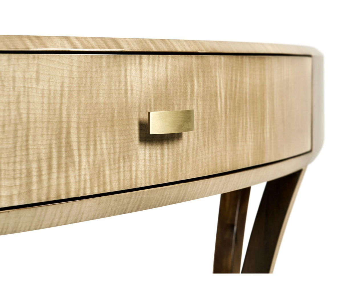 Jonathan Charles Demilune Console Table Art Deco Large.