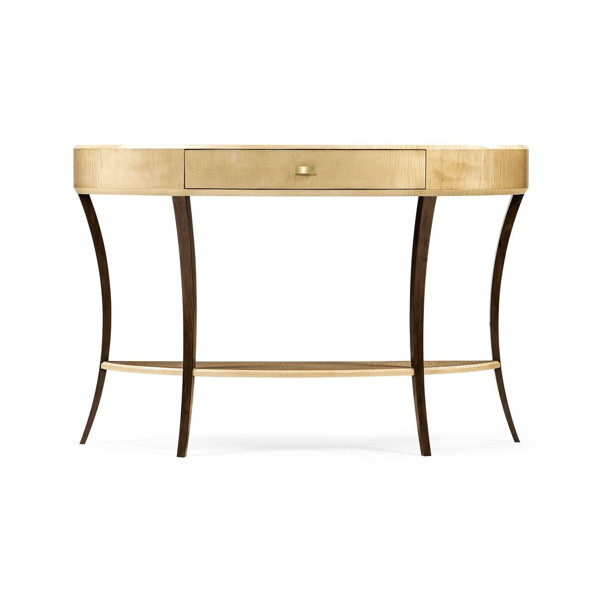 Jonathan Charles Demilune Console Table Art Deco Large.
