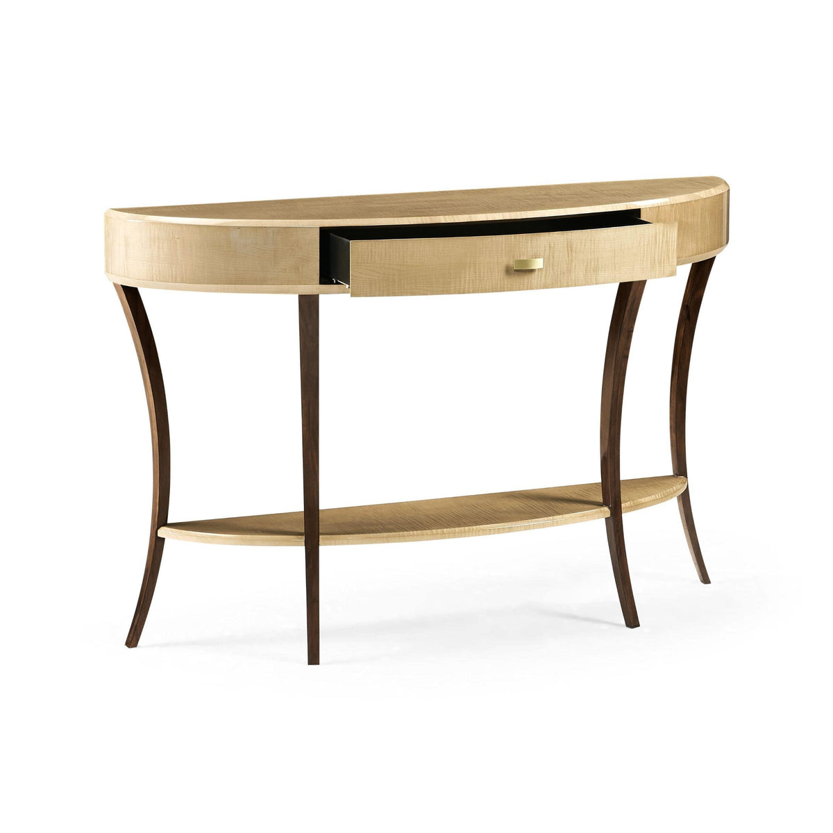 Jonathan Charles Demilune Console Table Art Deco Large.