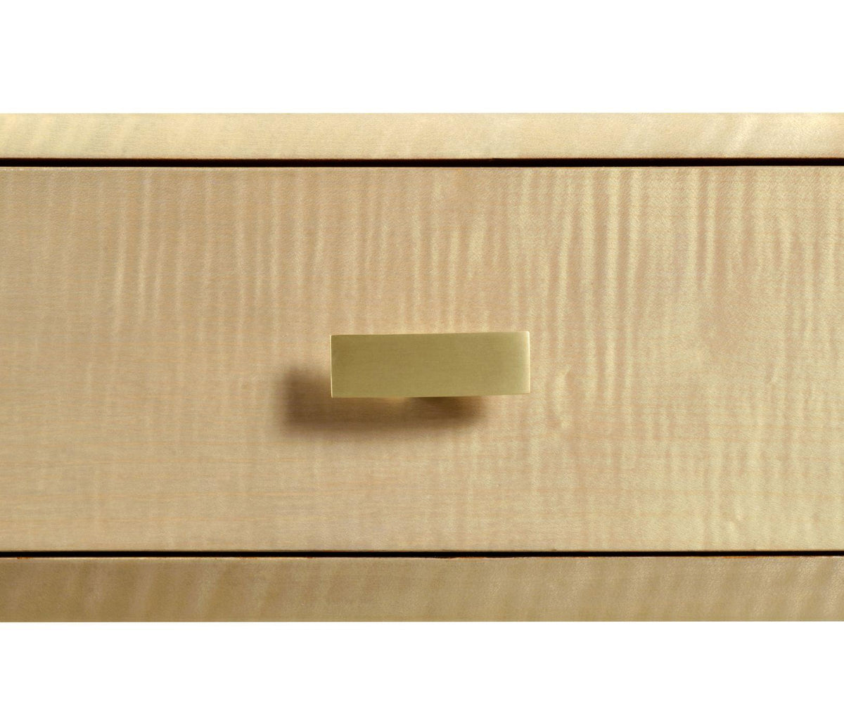 Jonathan Charles Demilune Console Table Art Deco Large.