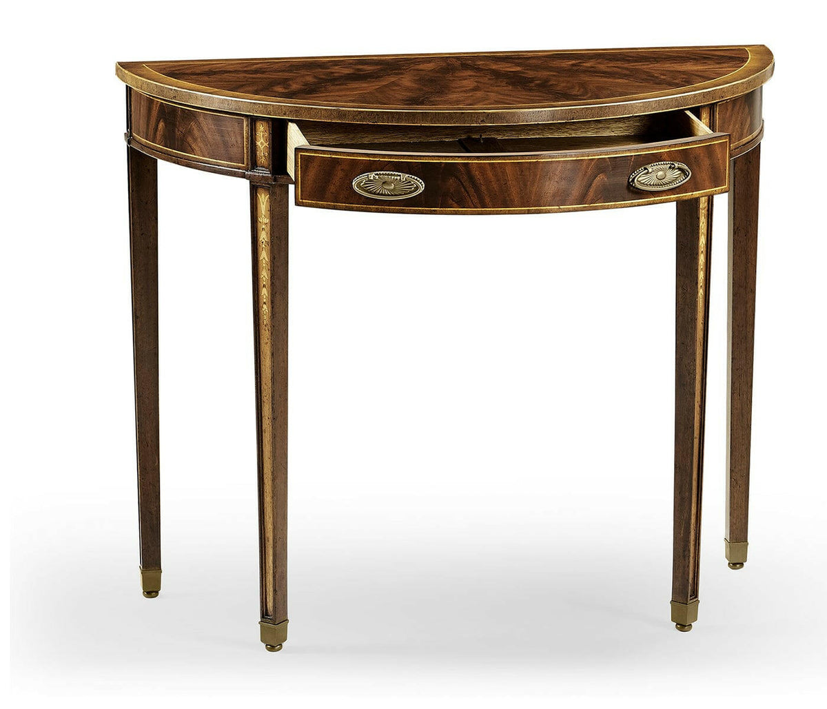 Jonathan Charles Demilune Console Table George Ii.