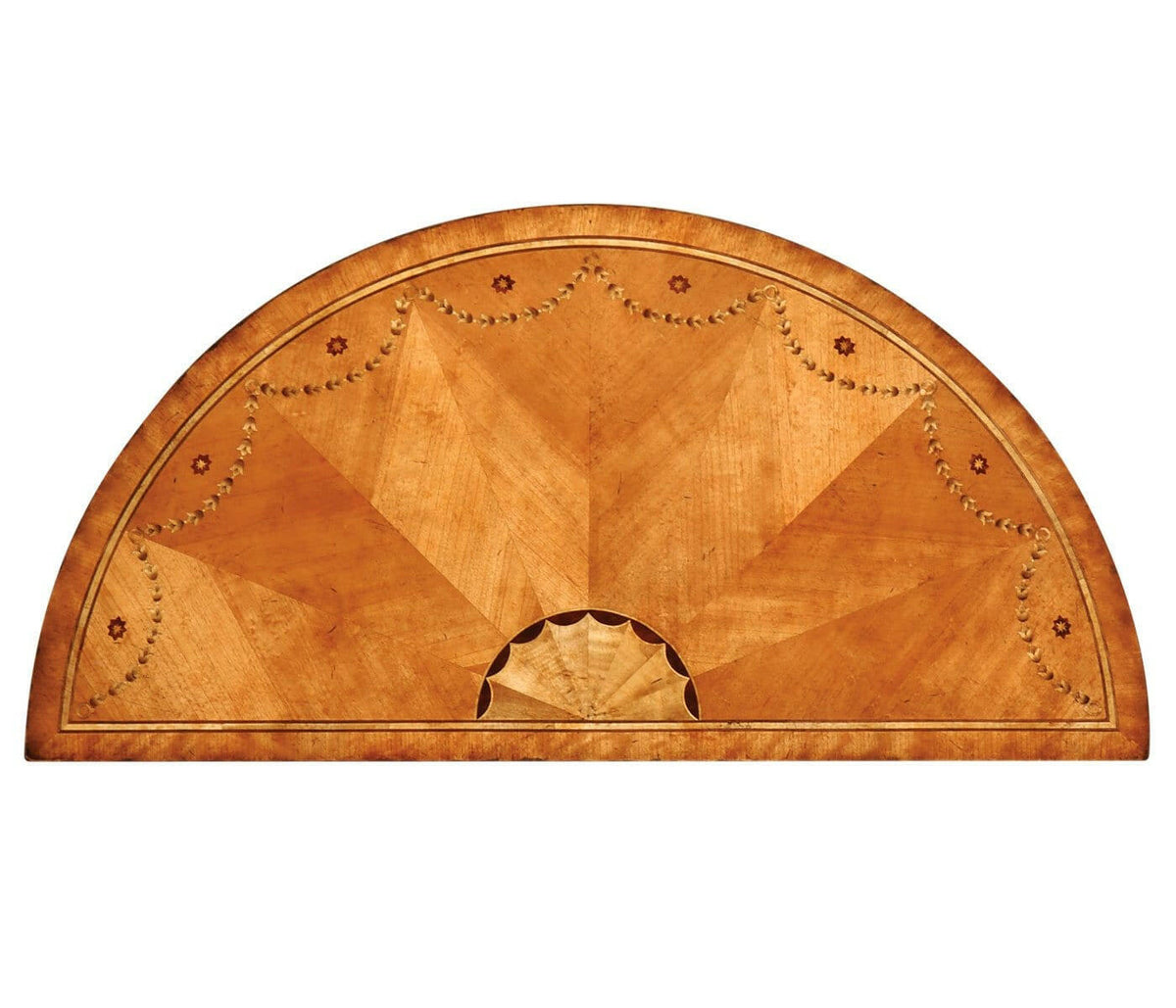 Jonathan Charles Demilune Console Table Sheraton.