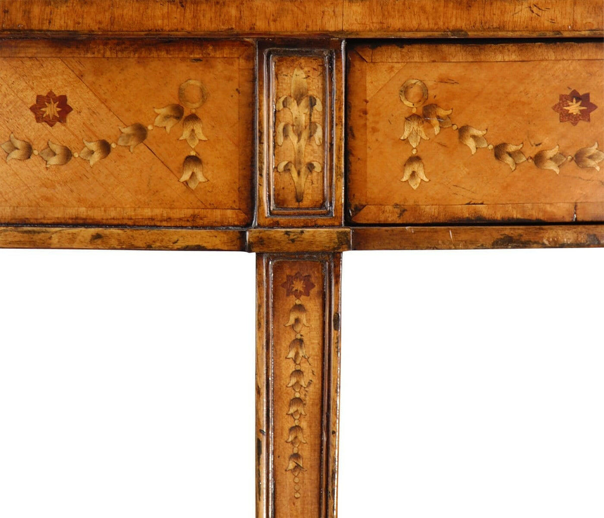 Jonathan Charles Demilune Console Table Sheraton.