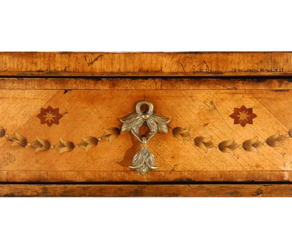 Jonathan Charles Demilune Console Table Sheraton.