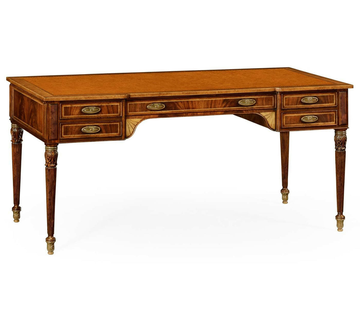 Jonathan Charles Desk Neoclassical in Walnut.