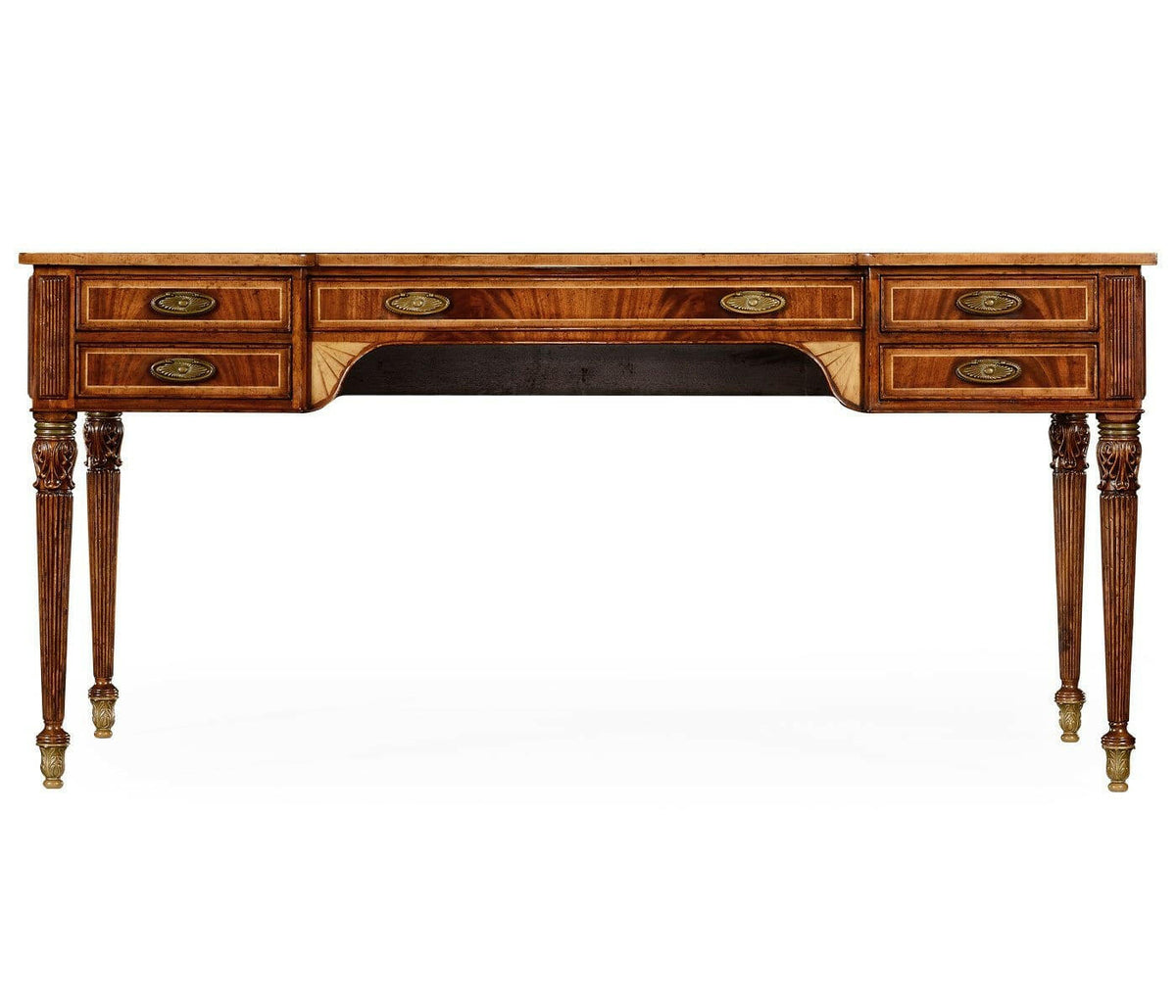 Jonathan Charles Desk Neoclassical in Walnut.