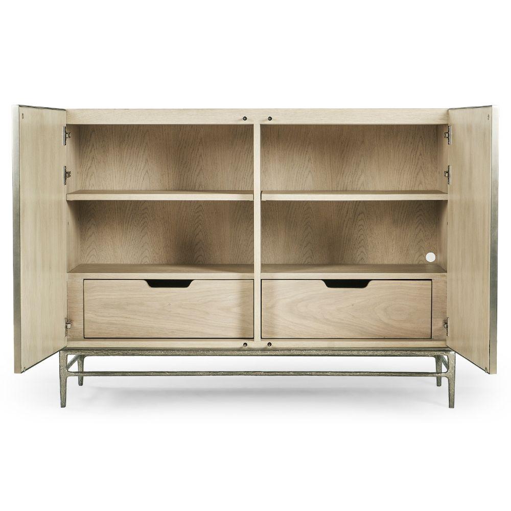 Jonathan Charles Diel Acid Etched 2 Door Cabinet.