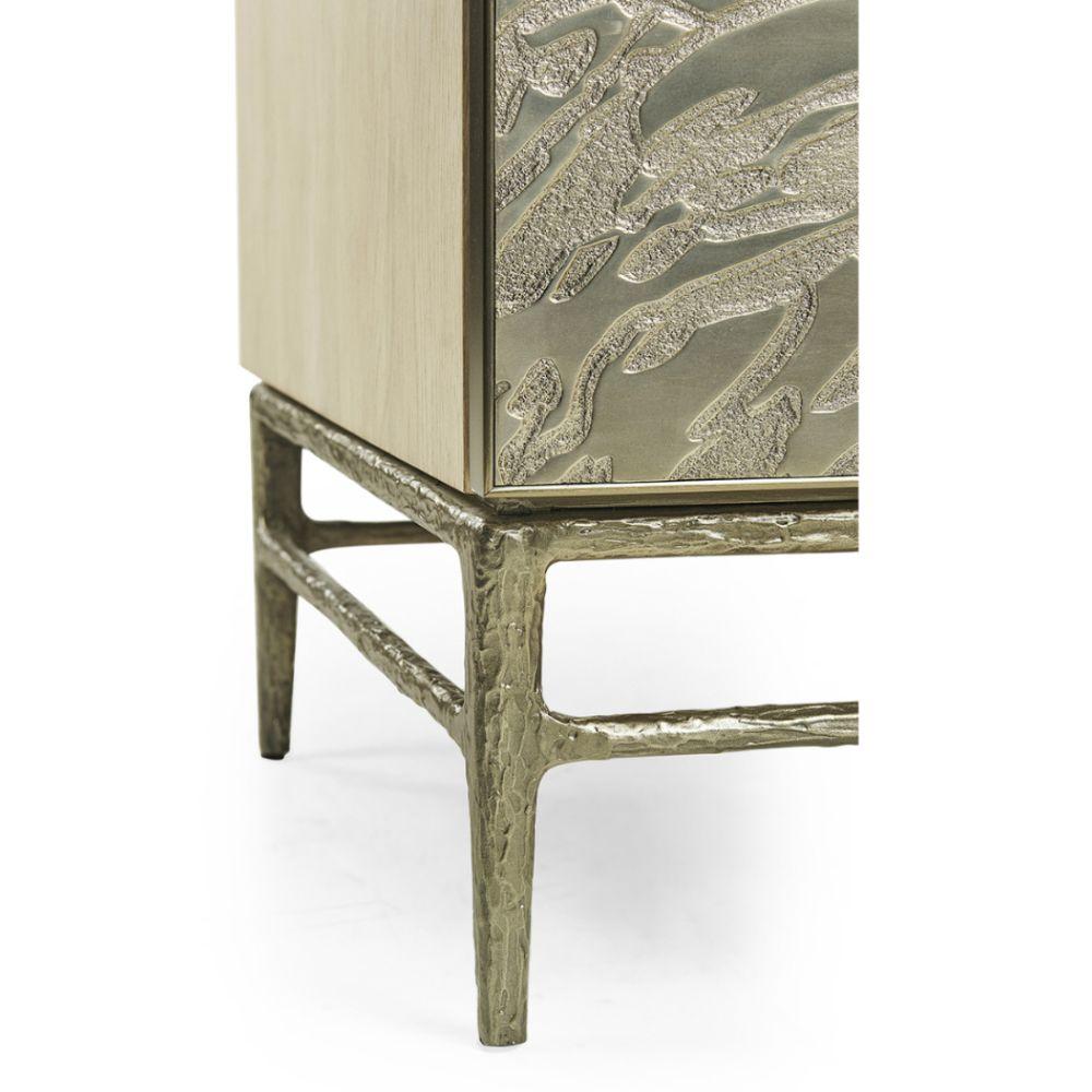 Jonathan Charles Diel Acid Etched 2 Door Cabinet.