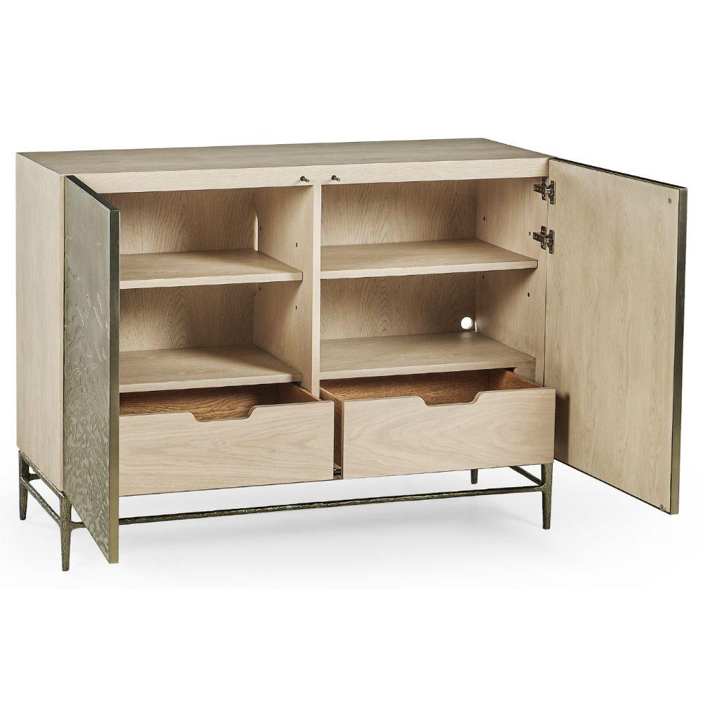 Jonathan Charles Diel Acid Etched 2 Door Cabinet.