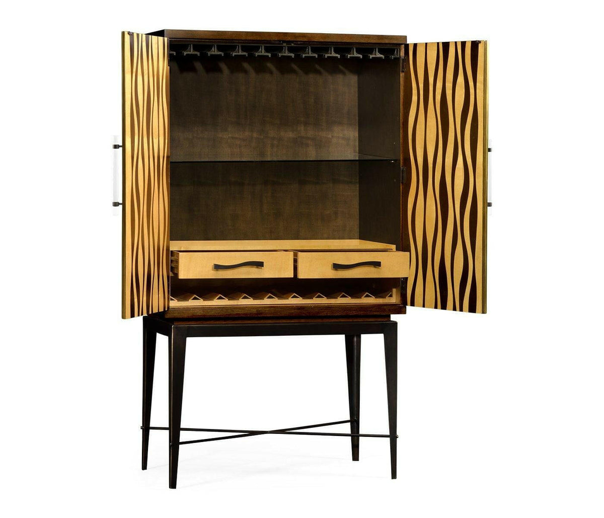 Jonathan Charles Drinks Cabinet in Textured Bronze Chestnut.
