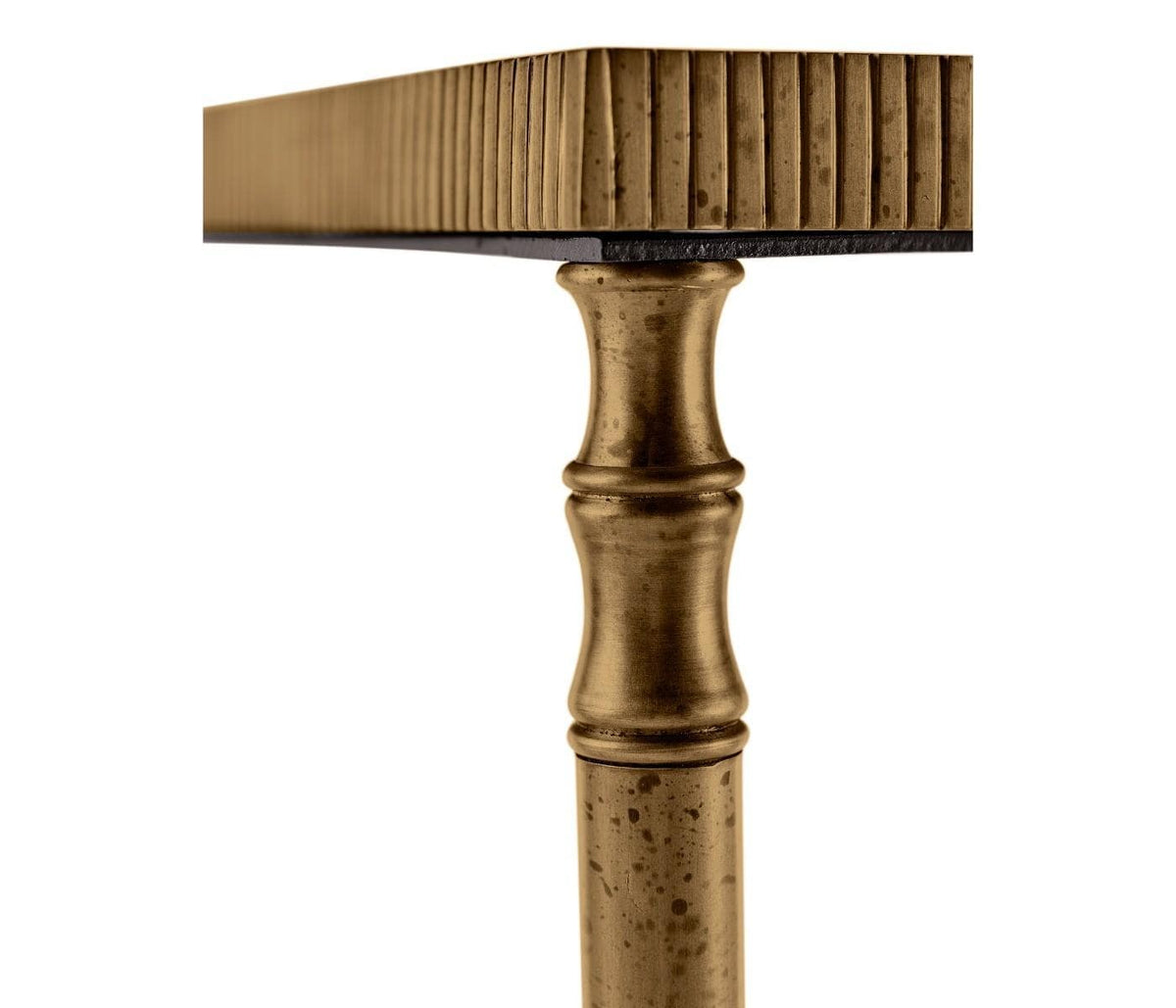 Jonathan Charles End Table with Antique Mirror Top.