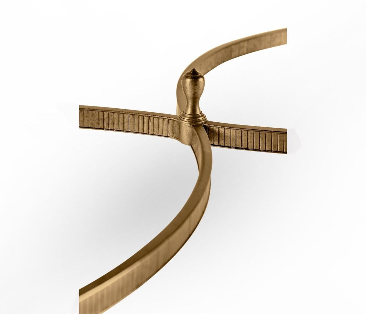 Jonathan Charles End Table with Antique Mirror Top.