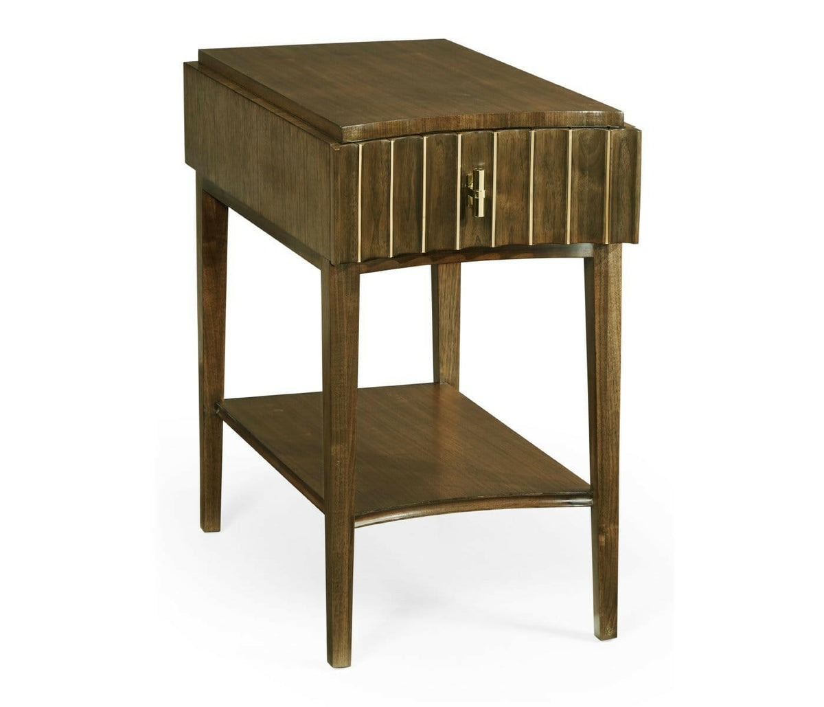 Jonathan Charles End Table with Drawer Reeded.