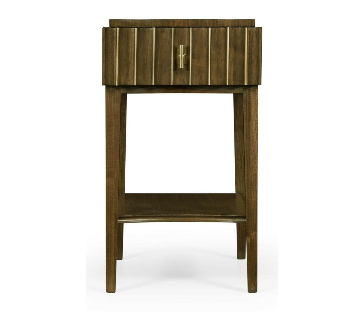 Jonathan Charles End Table with Drawer Reeded.