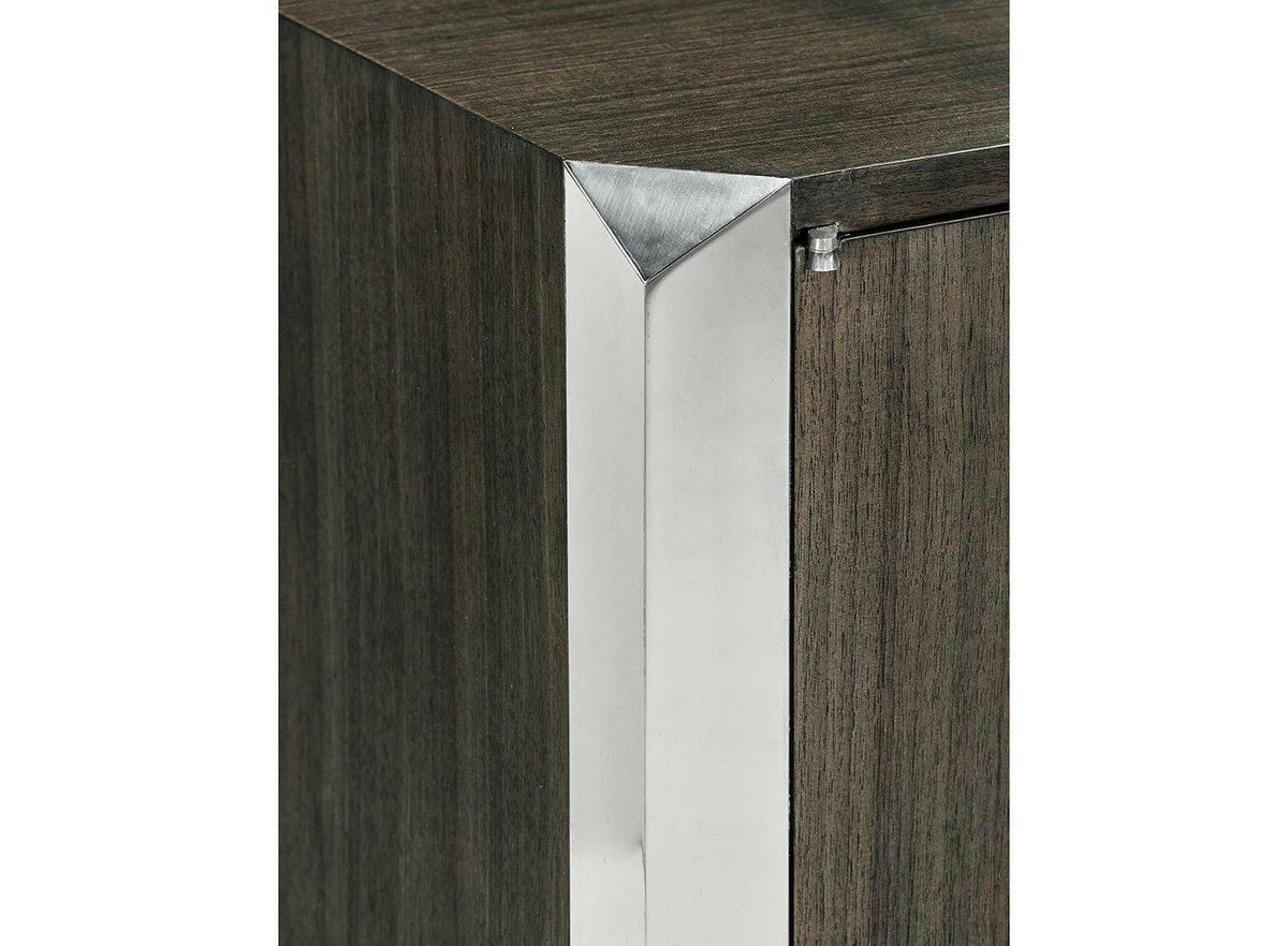 Jonathan Charles Entertainment Unit in Dark Grey Walnut.