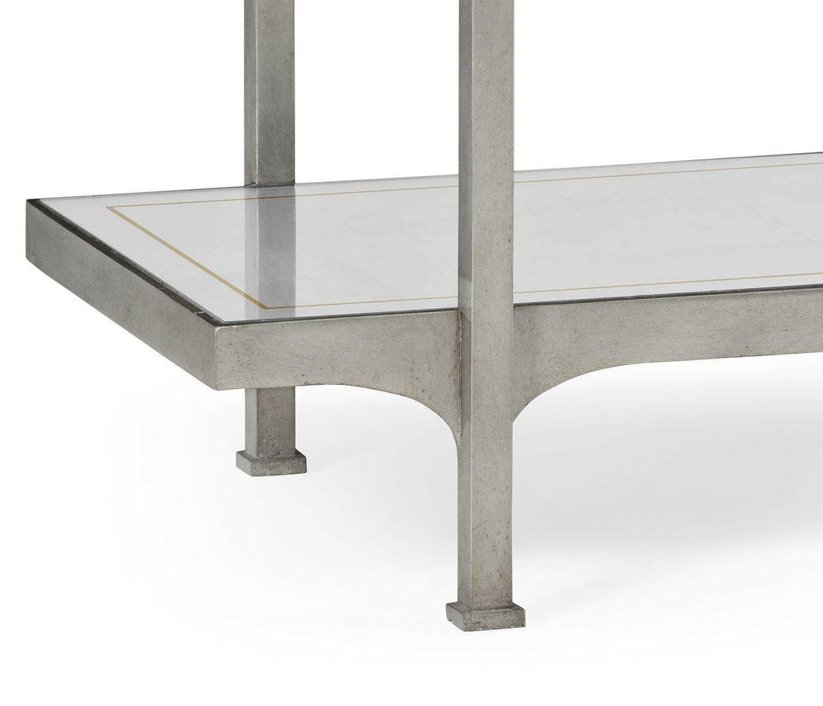 Jonathan Charles Etagere Contemporary Four-tier - Silver.