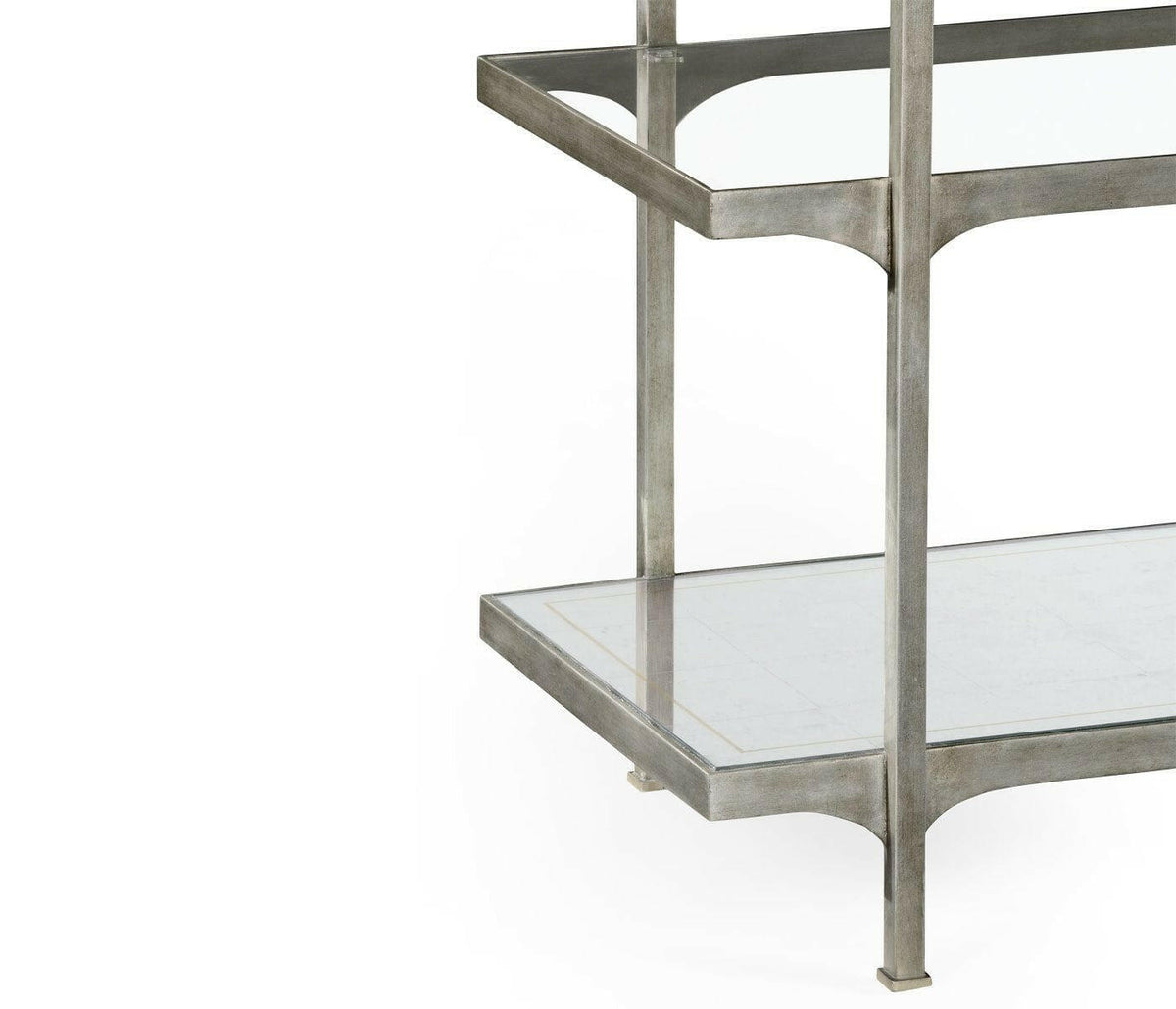 Jonathan Charles Etagere Contemporary Six-tier - Silver.