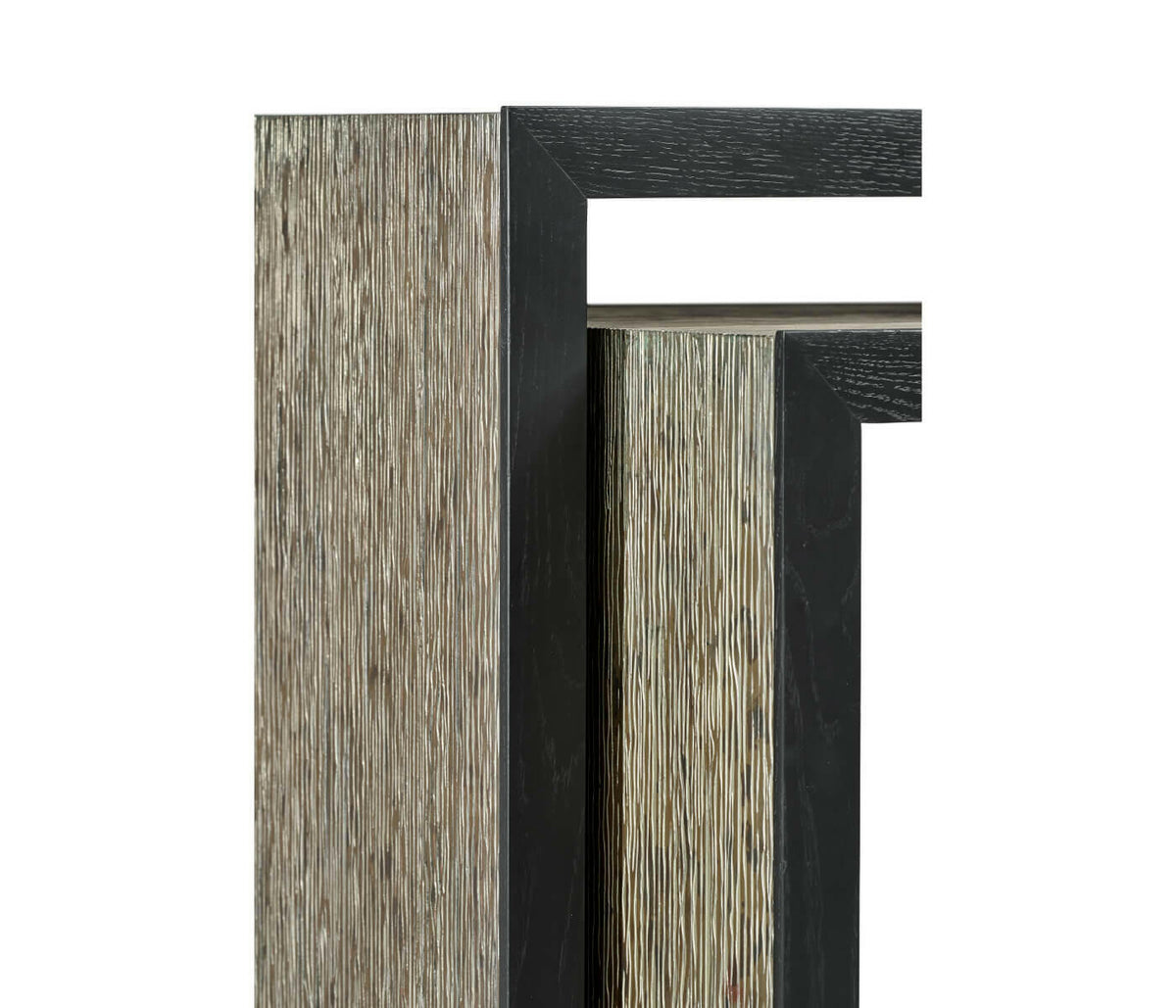 Jonathan Charles Etched Brass Nesting Side Tables.