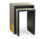 Jonathan Charles Etched Brass Nesting Side Tables.