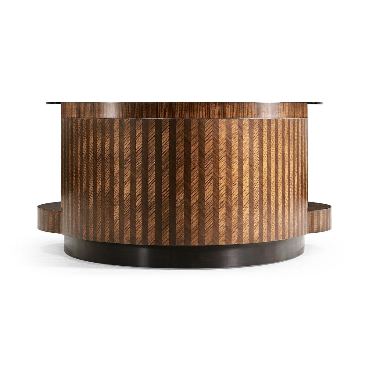 Jonathan Charles Feather Inlay Coffee Table.