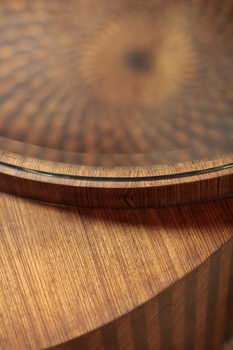 Jonathan Charles Feather Inlay Coffee Table.