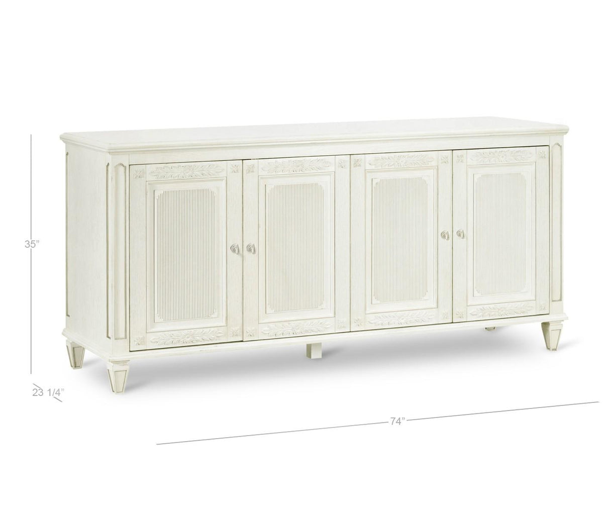 Jonathan Charles Floral Motif Sideboard.