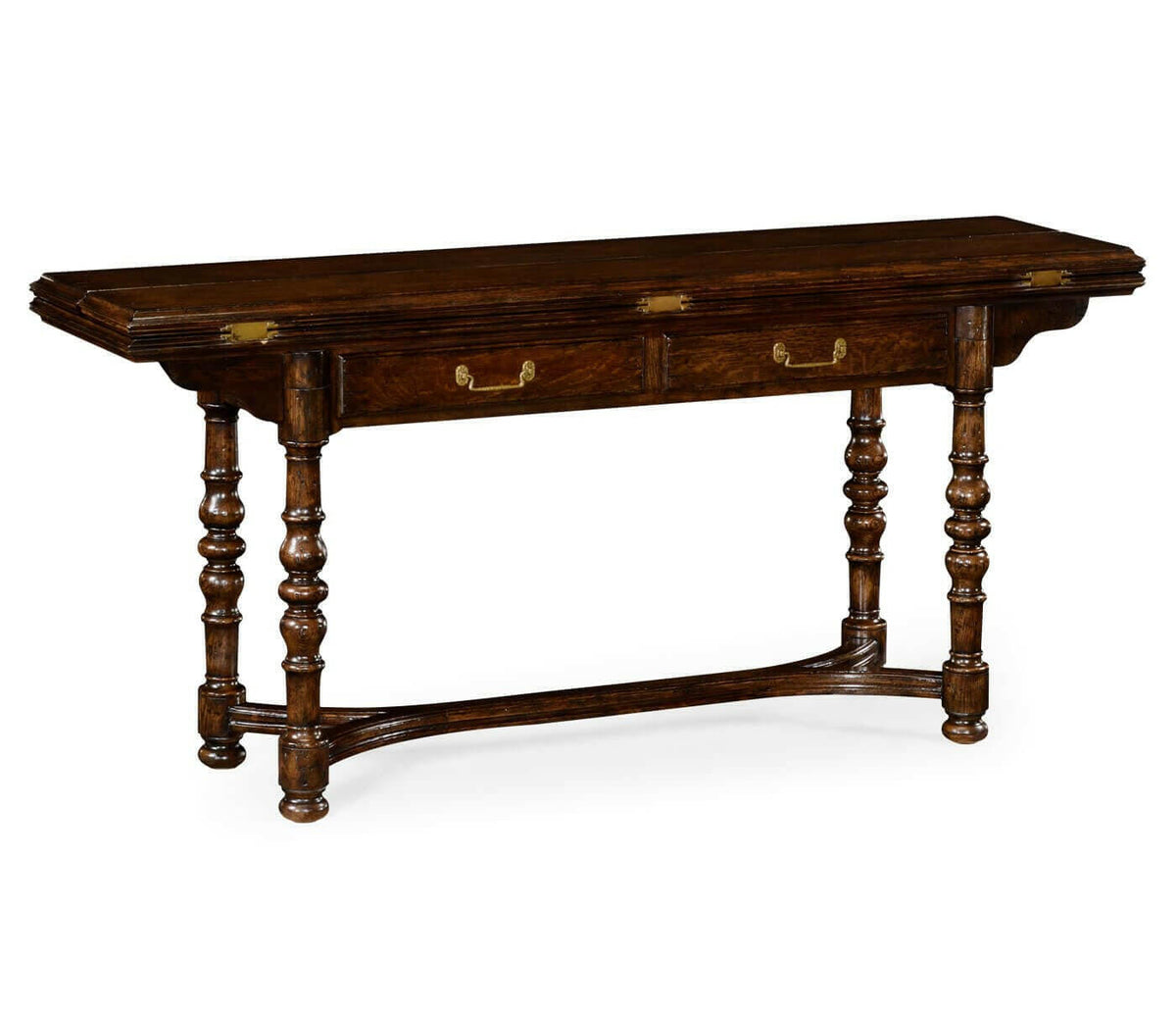 Jonathan Charles Forest Tudor Oak Hunt Table.