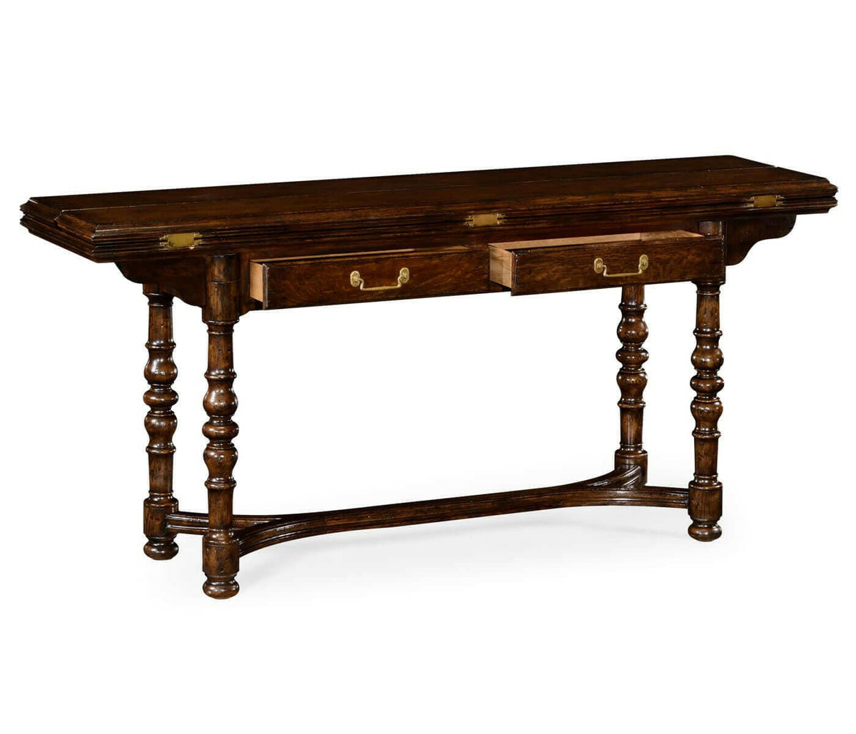 Jonathan Charles Forest Tudor Oak Hunt Table.