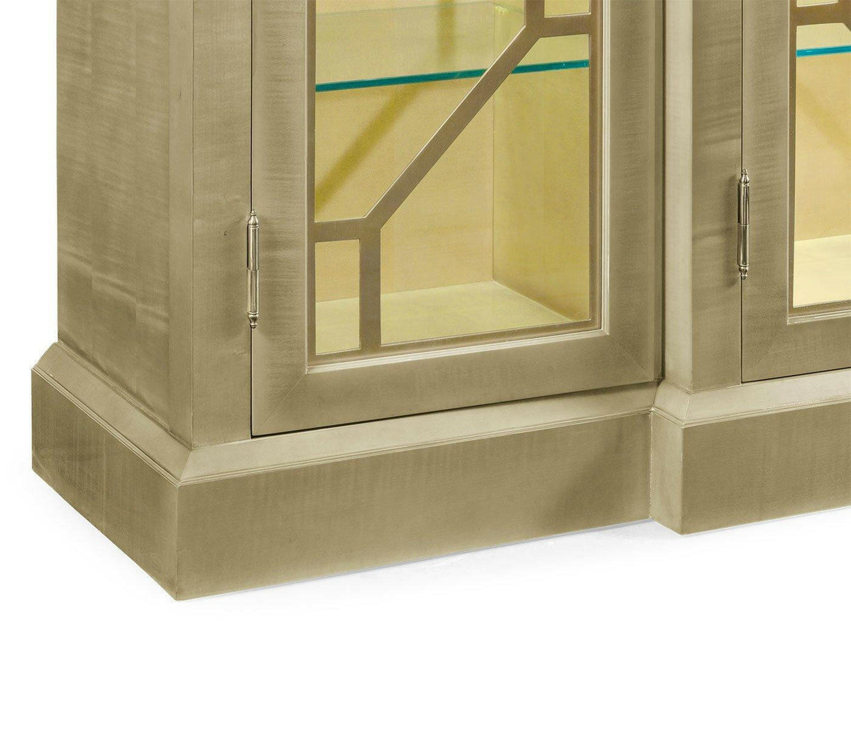 Jonathan Charles Four-door Display Cabinet Art Deco.