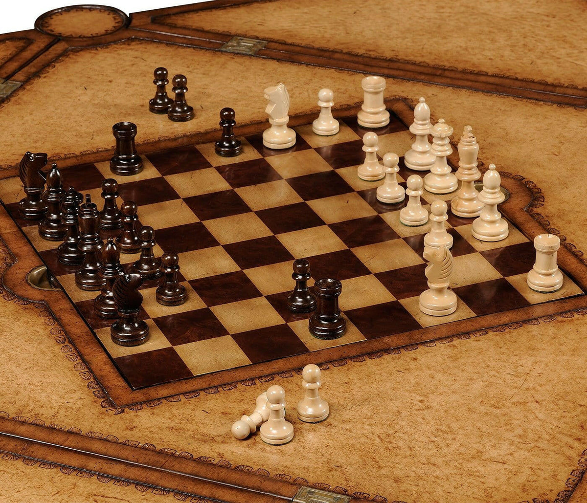 Jonathan Charles Games Table Monarch with Hinged Top.