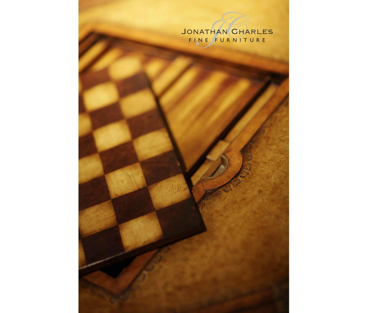 Jonathan Charles Games Table Monarch with Hinged Top.