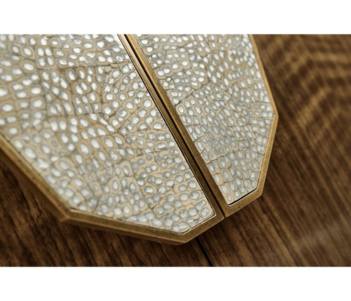 Jonathan Charles Garonne Walnut Curved Sideboard.