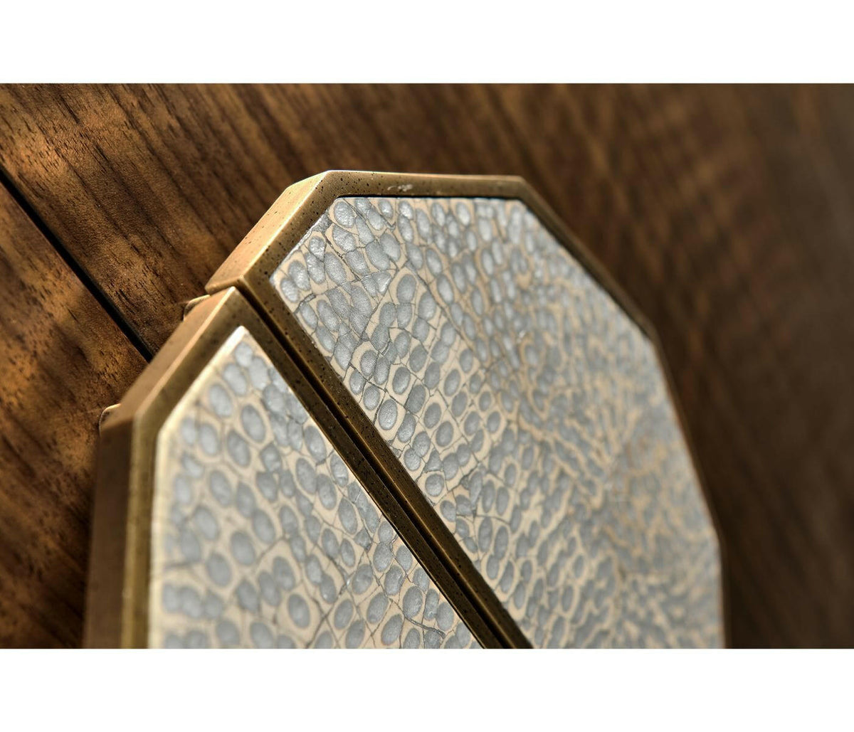 Jonathan Charles Garonne Walnut Curved Sideboard.