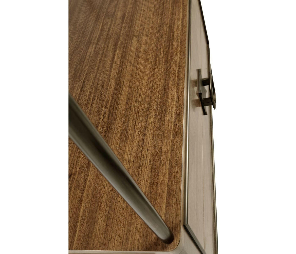 Jonathan Charles Garonne Walnut Open Shelving Unit.