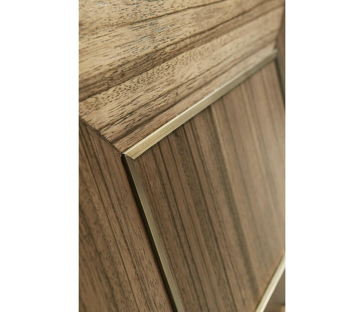 Jonathan Charles Golden Amber & Brass Buffet Calacatta Marble.