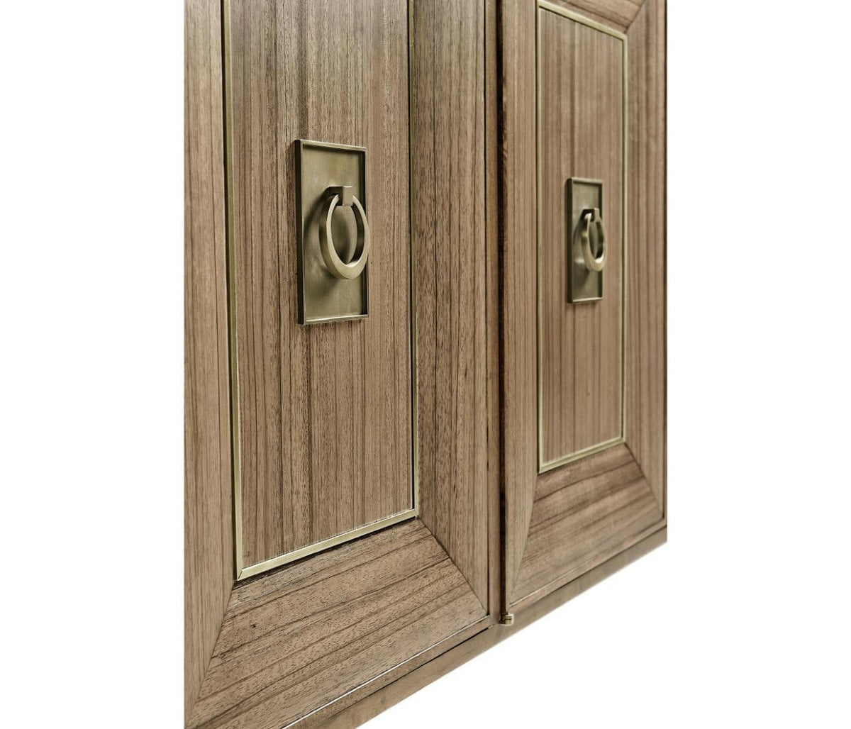 Jonathan Charles Golden Amber & Brass Buffet Calacatta Marble.