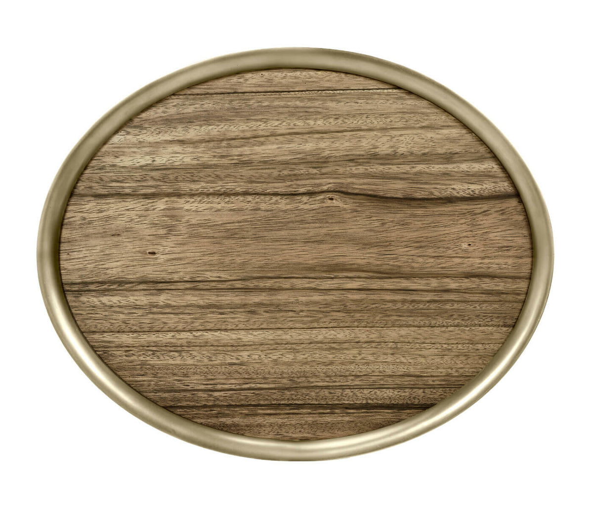 Jonathan Charles Golden Amber & Brass Oval Side Table.