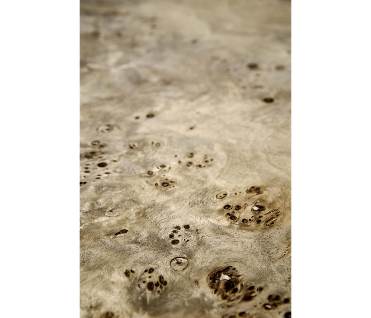 Jonathan Charles Golden Amber & Brass Side Table.