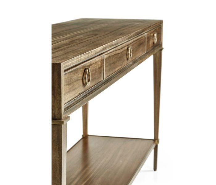 Jonathan Charles Golden Amber Console Table.