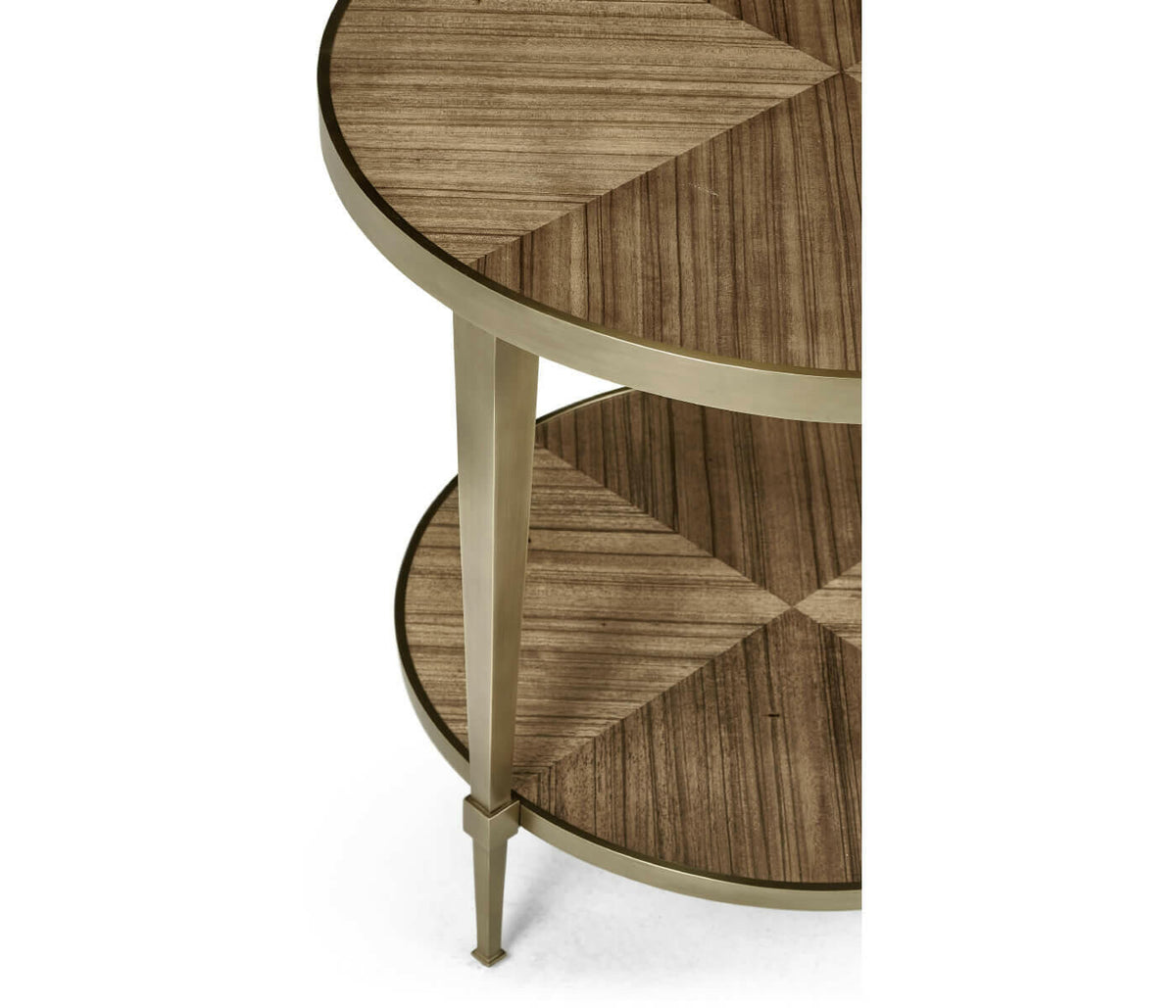 Jonathan Charles Golden Amber Round End Table.