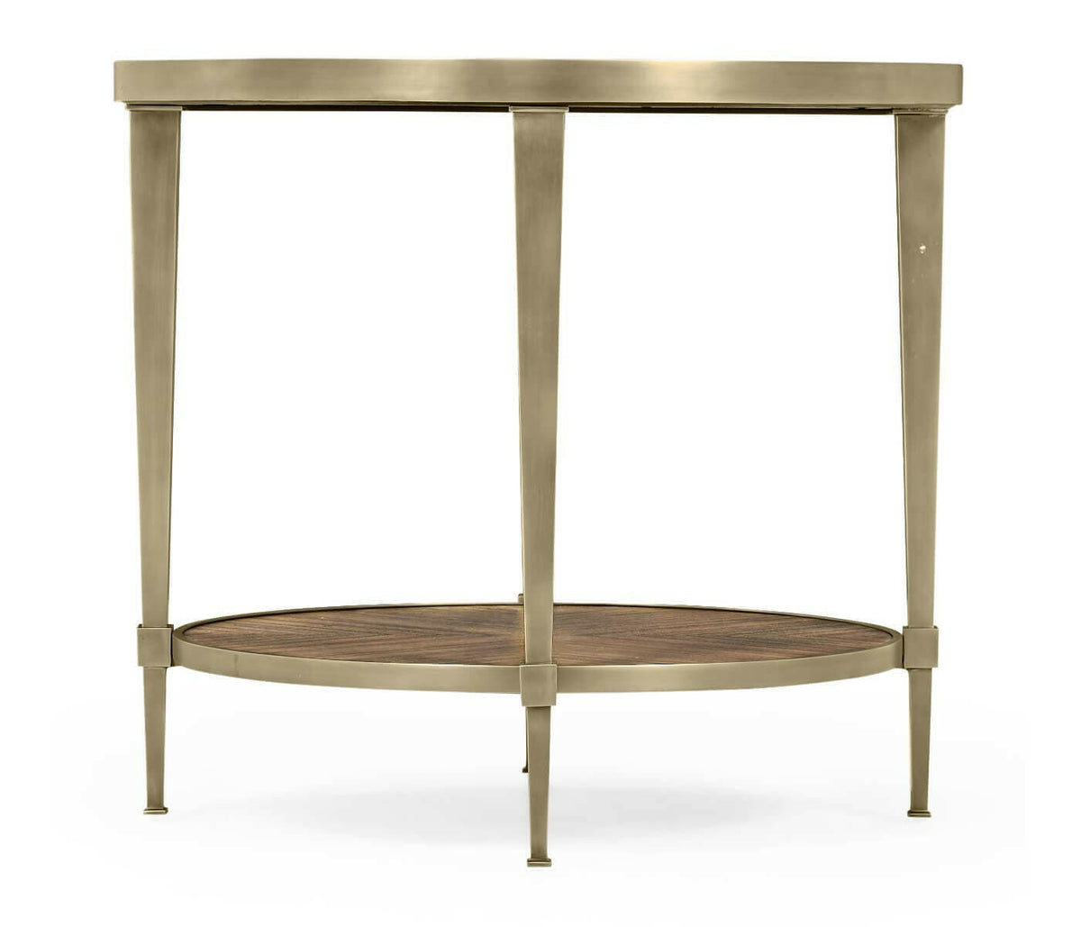 Jonathan Charles Golden Amber Round End Table.