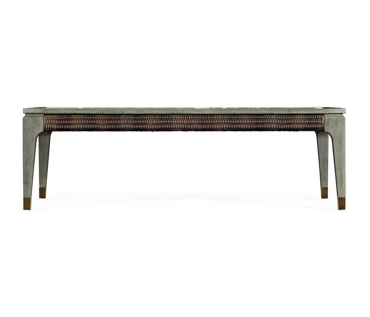 Jonathan Charles Hampton Rectangular Outdoor Coffee Table in Grey.