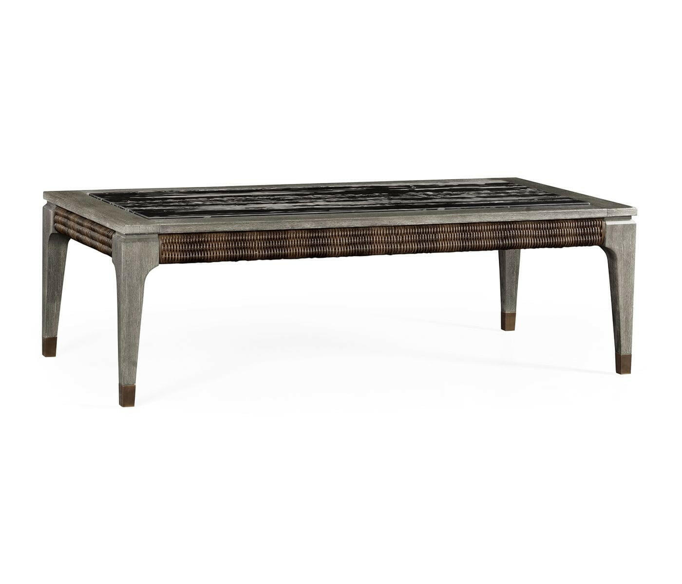 Jonathan Charles Living Jonathan Charles Hampton Rectangular Outdoor Coffee Table in Grey House of Isabella UK