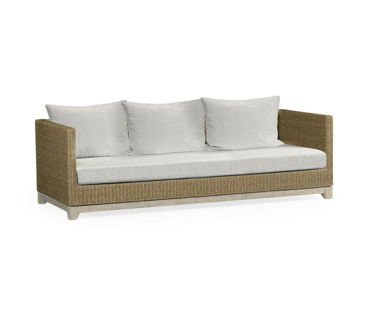 Jonathan Charles Hampton Sand Medium Outdoor Sofa.