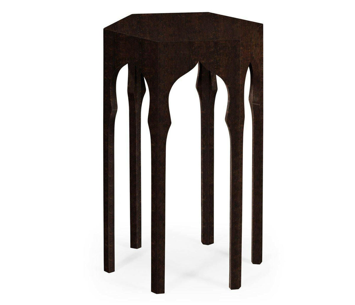 Jonathan Charles Hexagon Lamp Table Moorish - Ebonised.